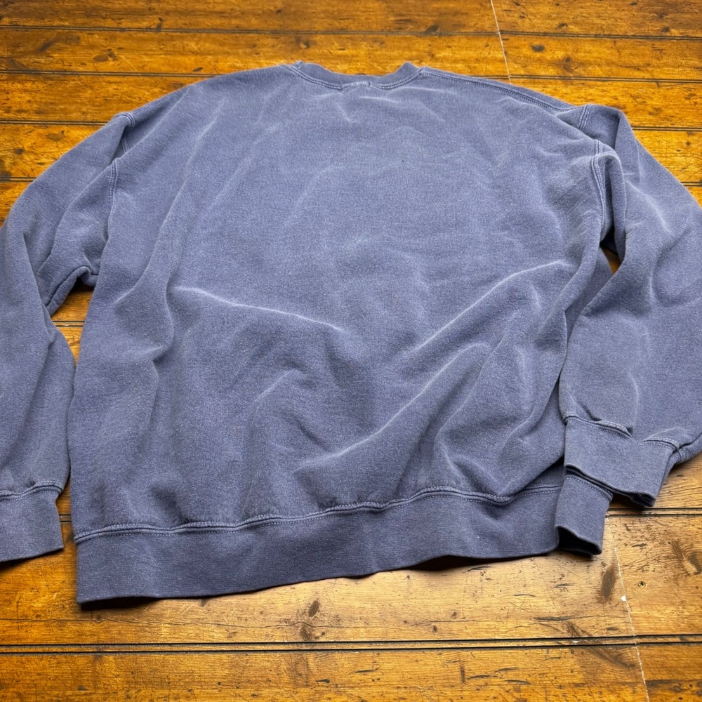 Nasty Gal Collection Crochet‎ Granny Square Patch Sweatshirt Blue Purple Medium - Picture 4 of 4